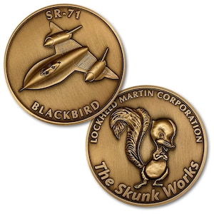 Lockheed Skunk Works SR-71 Challenge Coin  CC-SR-71