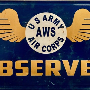 WWII Civilian Aircraft Spotter License Plate GIG-0511