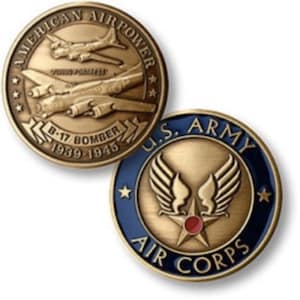 Boeing B-17 Flying Fortress Challenge Coin, 1 1/2&quot; NTM-16021