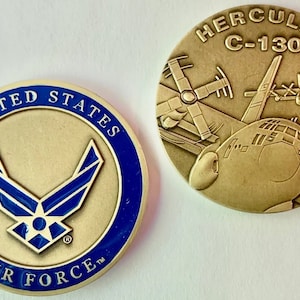 Lockheed C-130 Hercules Challenge Coin, USAF CC-C-130-AF