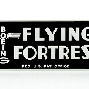Boeing B-17 Flying Fortress Instrument Panel Placard  PLA-0106