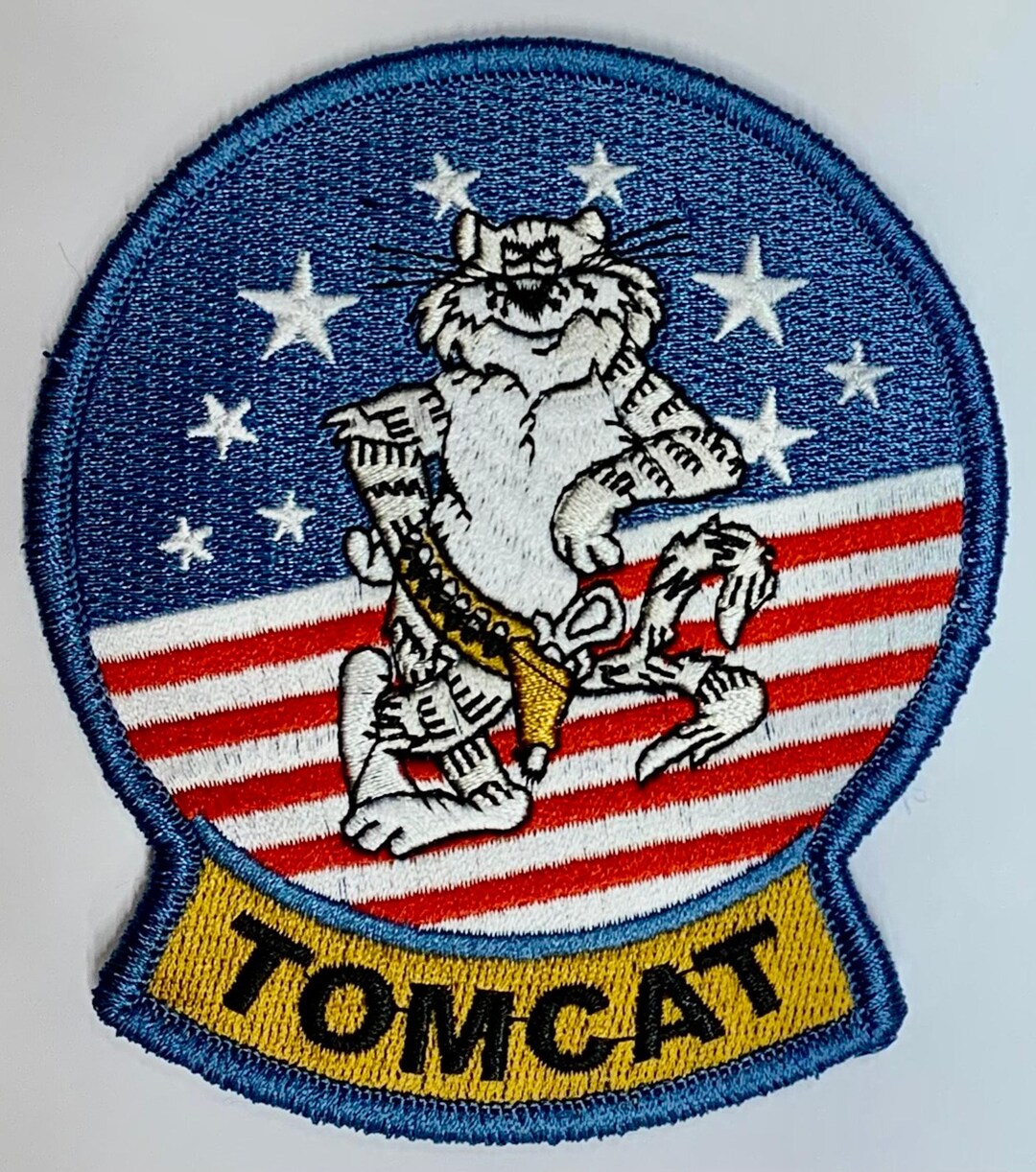F-14 Tomcat Triangle Shoulder Aviation Embroidered Patch | Iron On Military Airsoft - Foto 4