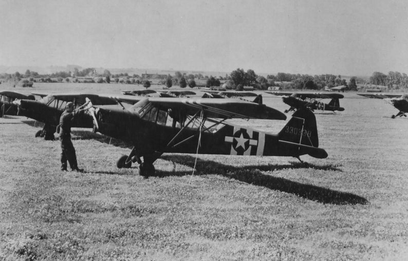 Piper L-4 Grasshopper Nose Art, WWII Aviation NAP-0143 image 2