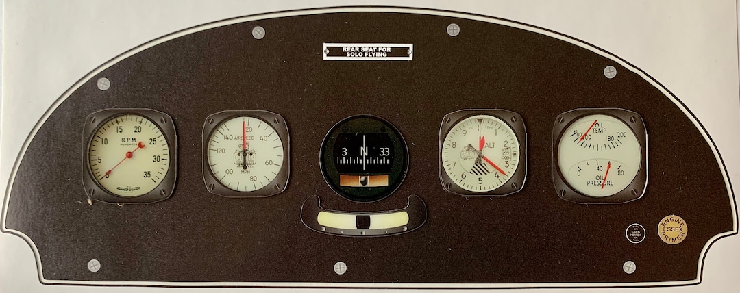 Miniature Piper J-3 Cub Instrument Panel MIN-J-3 CUB - Etsy