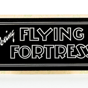 Boeing B-17 &quot;Flying Fortress&quot; Instrument Panel Placard/Decal  PLA-0103