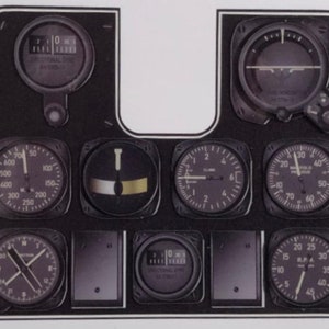 Miniature Curtiss P-40 Warhawk Instrument Panel MIN-P-40