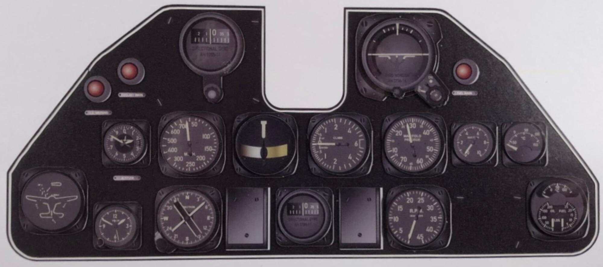 Miniature Curtiss P-40 Warhawk Instrument Panel MIN-P-40 - Etsy Canada