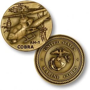U.S. Marine Corps. AH-1 Cobra Challenge Coin, 1 3/4&quot; NTM-48726