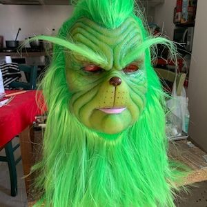 Grinchiy mask green lime version