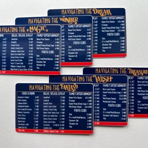 DCL NavCard® Cruise Deck Wayfinding Card für die Magic | Wunder | Traum | Fantasie | Wunsch | Schatz | Schicksal | Disney Cruise Fish Verlängerung