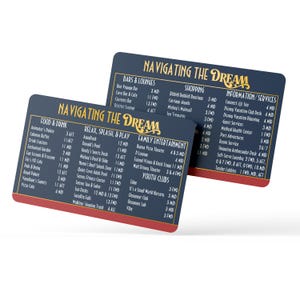 DCL NavCard® | Wegweiser für Kreuzfahrtdeck & Geschenk zur Erweiterung des Angelangebots Dream