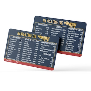 DCL NavCard® | Wegweiser für Kreuzfahrtdeck & Geschenk zur Erweiterung des Angelangebots Wonder