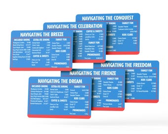 Carnival NavCard®: Cruise Wayfinding Lanyard Card for ALL of the Carnival Ships