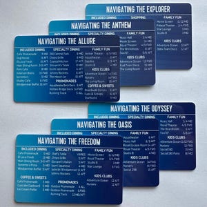 Royal Caribbean NavCard®: Cruise Wayfinding Lanyard Card for ALL of the RCCL Ships