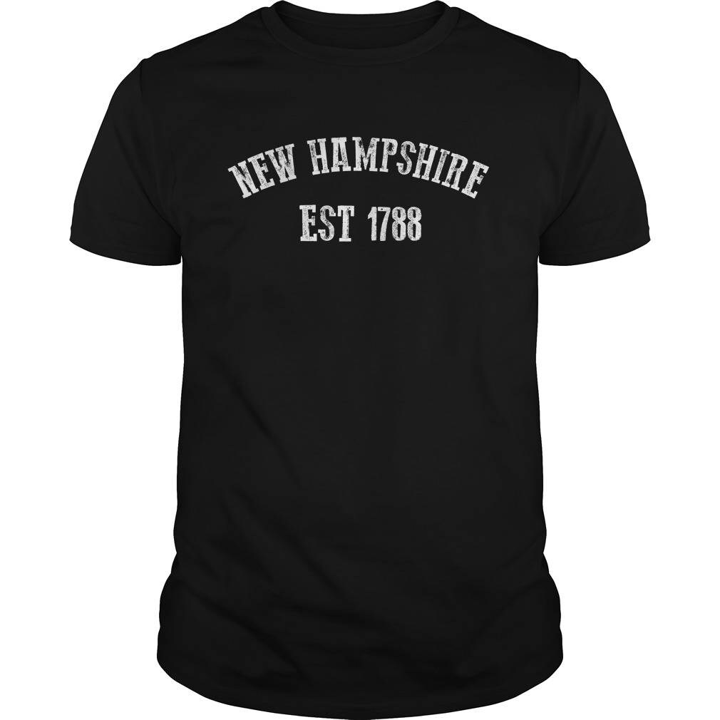 New Hampshire T Shirt - T-shirt Hampshire état neuf - New Hampshire Est 1788 T-shirt - coton - 5 couleurs-petit 5XL - cadeaux de New Hampshire New Hampshire T Shirt - T-shirt Hampshire état neuf - Est New Hampshire Est - 1788 T-shirt - coton - 5 couleurs-petit 5XL - cadeaux de New Hampshire 28586a