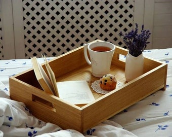 wooden breakfast tray (with hands on woodcarving)