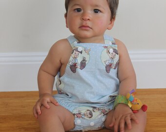 Retro style baby romper playsuit