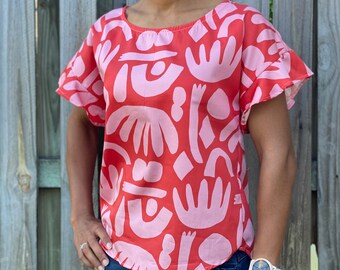 Handmade Ladies top blouse