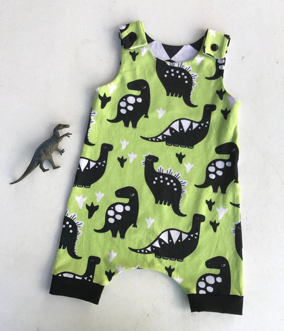 Mameluco de dinosaurio para bebe Etsy Espana
