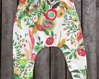 Flowers Harem Pants, Toddler Harems, Trendy Baby Clothes
