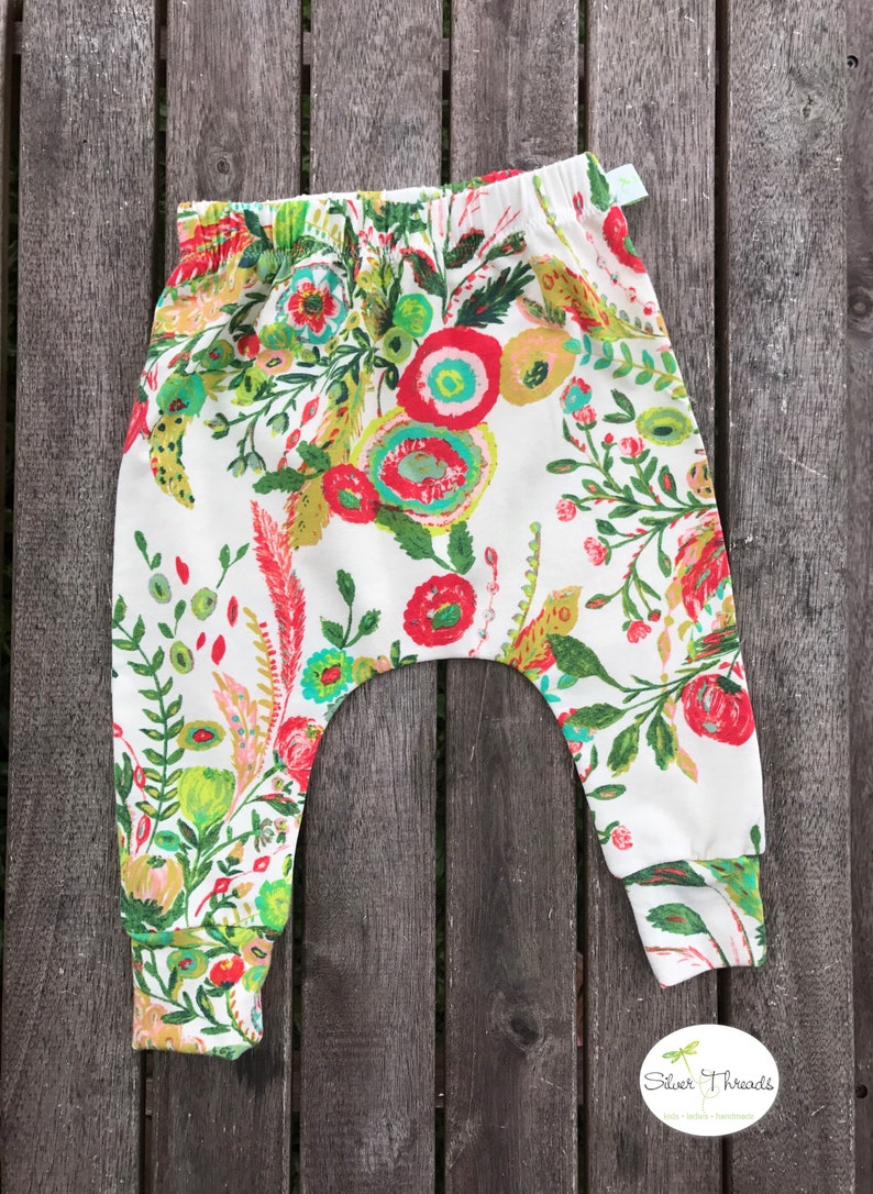 Toddler Harems Trendy Baby Clothes Flowers Harem Pants
