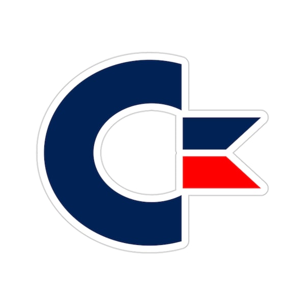 Commodore C64 Computer Logo Kiss-Cut Stickers