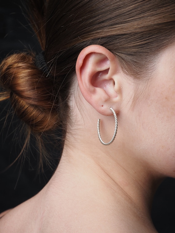 Natural 4mm Multi Gemstone Hoop Earrings