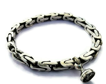 Stunning and Secure Handmade Moscow Bit Bracelet with Unique Clasp Design