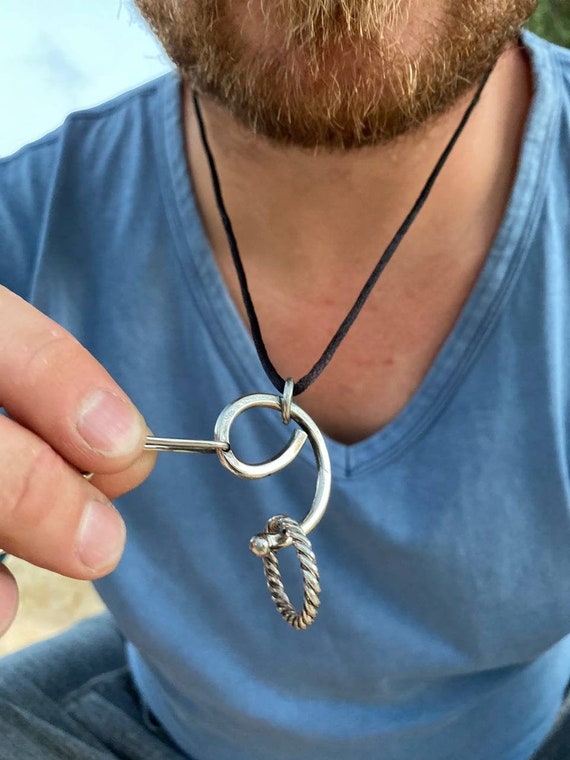Vintage Adjustable Leather Necklace With Pendant With Long Rope Chain And  Circle Ring Mens Neck Jewelry Accessory For 2023 Fashion And Gifting From  Jamees, $2.64 | DHgate.Com