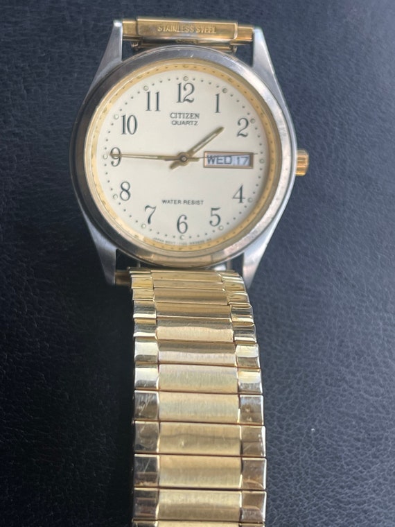 CITIZEN QUARTZ Day/Date model, All Stainless Steel, O… Gem