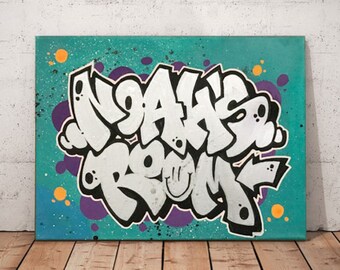 Graffiti Art Canvas Etsy