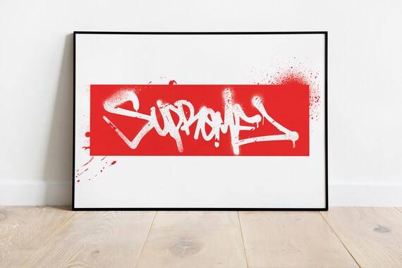 supreme logo poster