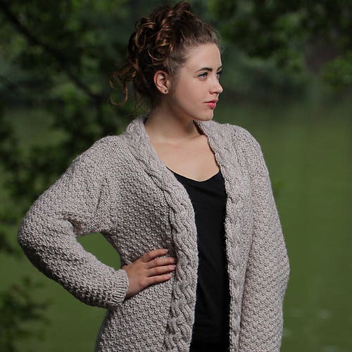 Knit Cardigan Women Girl Hand Knit Jacket Women Oversized - Etsy