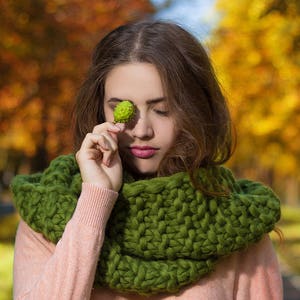 100% lana merino spessa o sciarpa unisex scaldacollo lavorato a mano scaldacollo lungo sciarpa avvolgente cerchio sciarpa di lana sciarpa infinita oversize