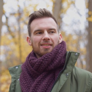 Scarf Man Handknit Scarves Wool Knit Scarf For Men Wool Scarf Gentle Unisex Scarf Oversized Long Handmade Scarf Wool Men Gift For Him Scarf