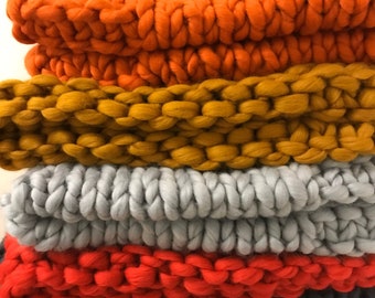 Grobstrick Decke Wurfdecke Merinowolldecke Strick Babydecke Super Grobstrickdecke Grobstrick Strickdecke Riesenstrickdecke
