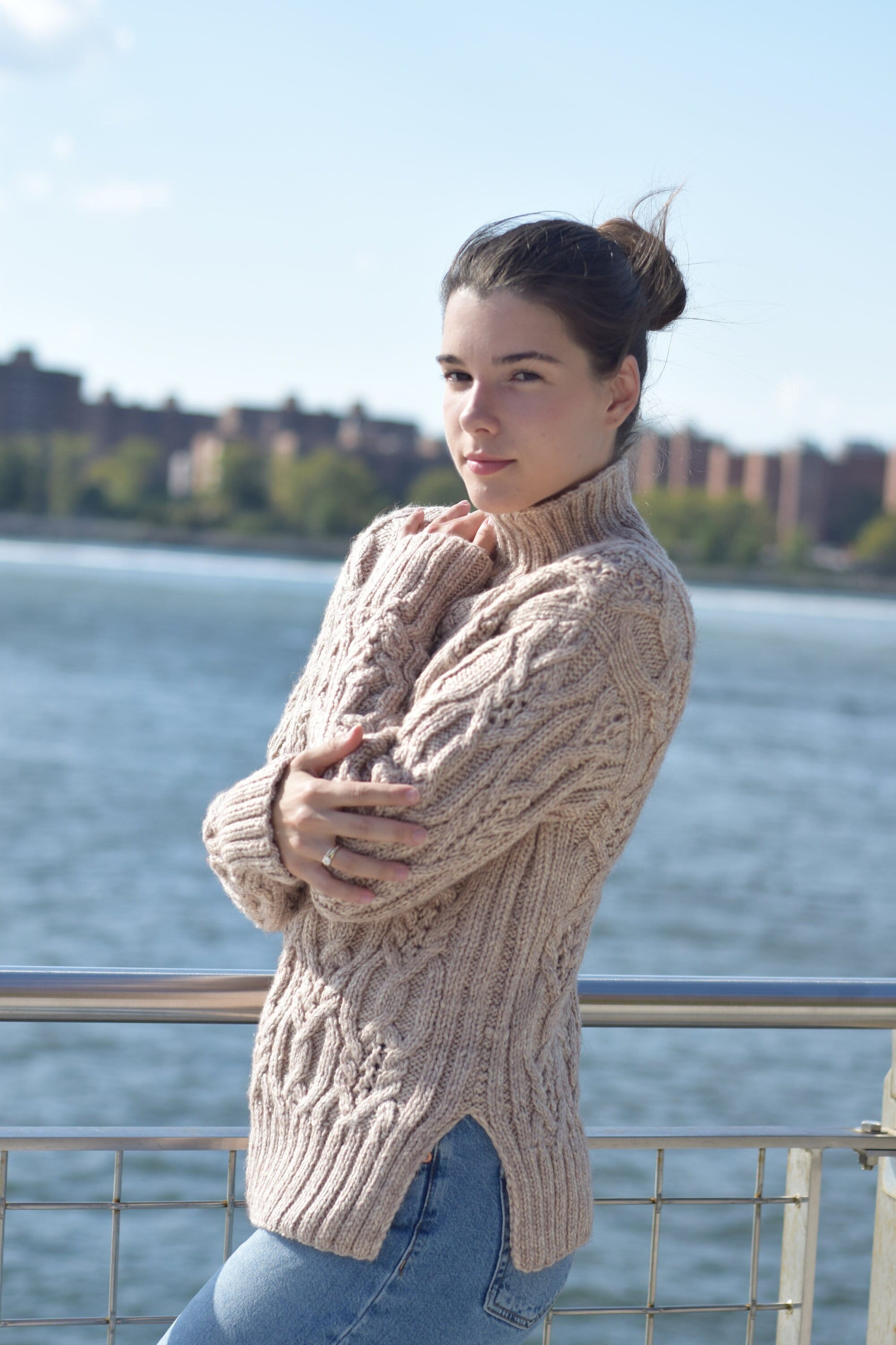 Hand knit sweater - Etsy 日本