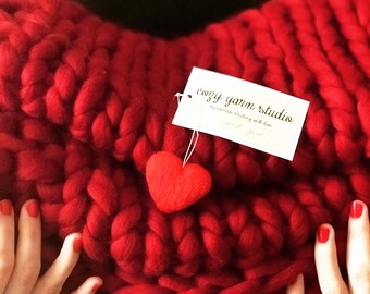 Grobstrick Decke Wurfdecke Merinowolldecke Strick Babydecke Super Grobstrickdecke Grobstrick Strickdecke Riesenstrickdecke