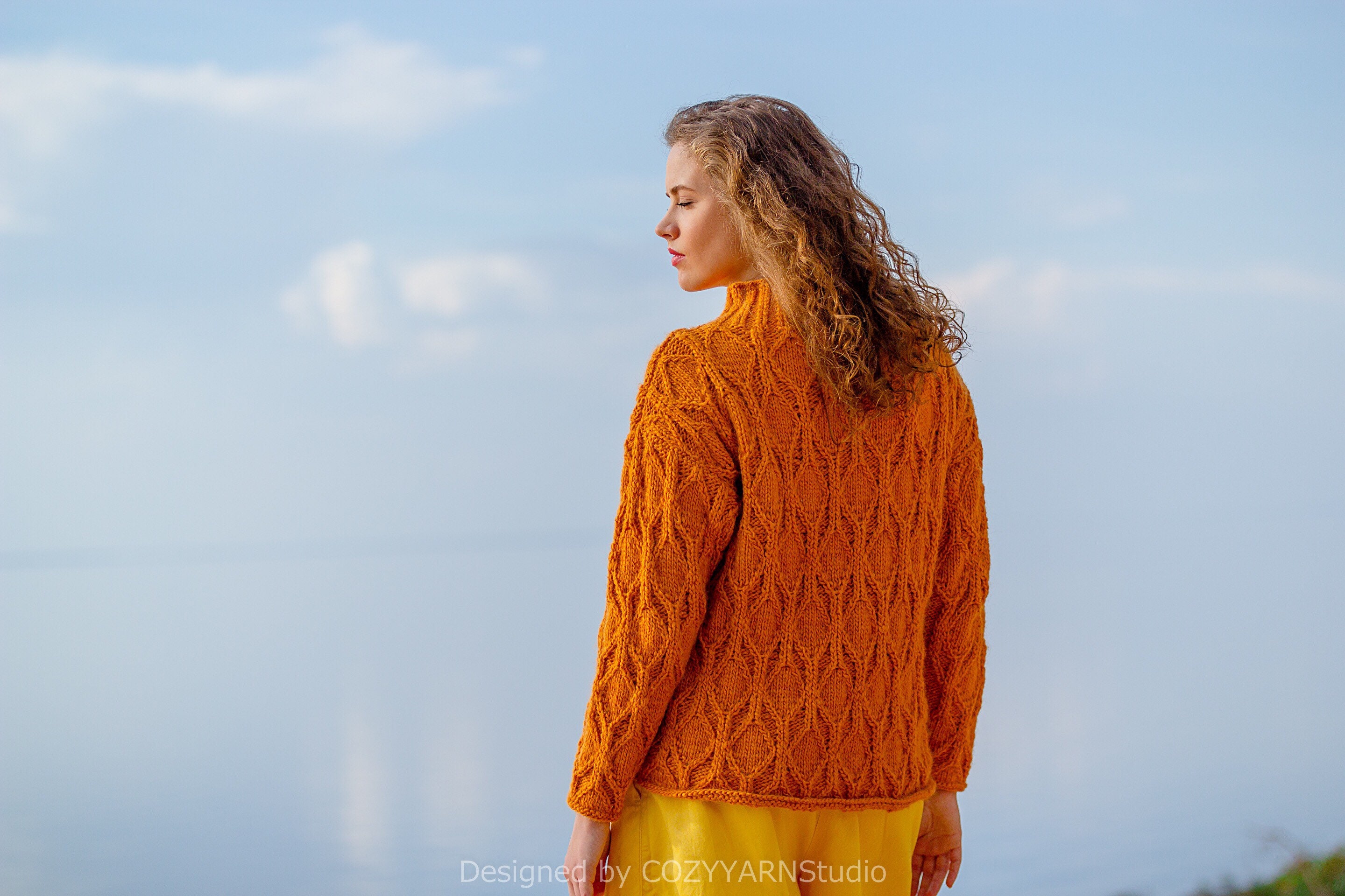 Hand Knit Sweater Women Sweater Wool Sweater Handmade Knit Etsy