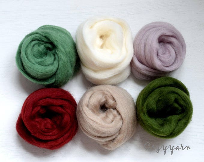 Merino Wool Roving Chunky Wool Felt Merino Wool Fabric Samples Felting