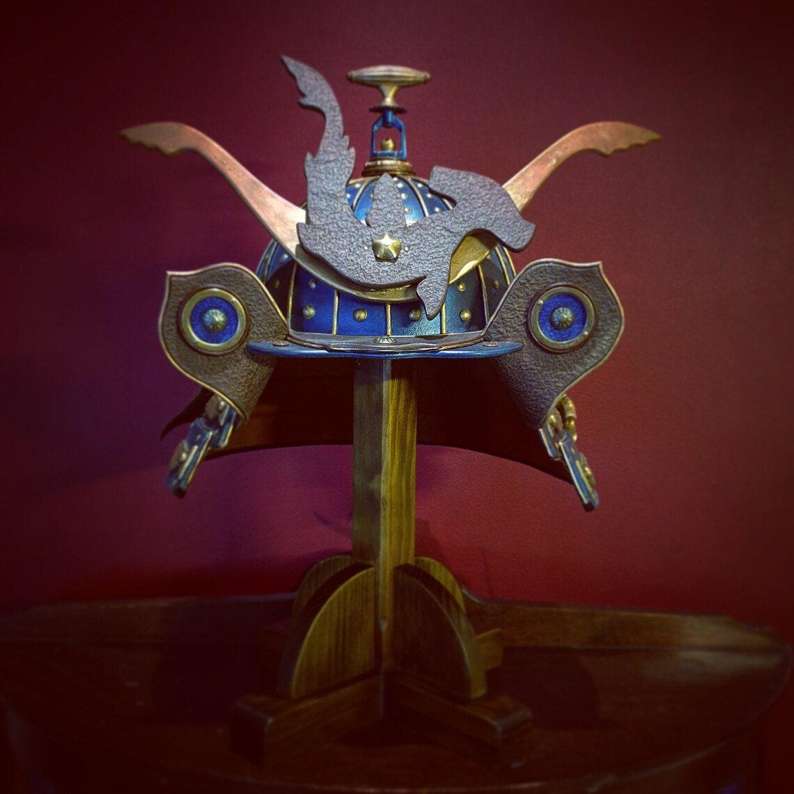 Samurai Kabuto Casco el Suijin hecho a mano por Etsy