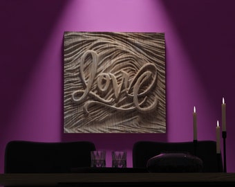 CNC-fil för trä, 3D STL, väggpaneldekor, vågig vågmodell för snidning eller utskrift