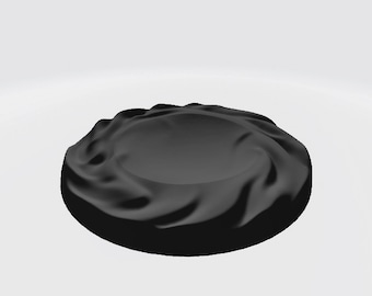 Organisk tallrik eller skål, 3D STL-fil för CNC, träbearbetning