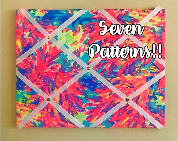 Dorm Friendly Lilly Pulitzer Inspired Memo Board Lilly Memo Board Organization Board Memo Board Dorm Decor Room Decor Nursery Decor