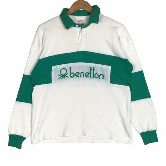 Benetton Polo Rugby Striped Shirt - Etsy