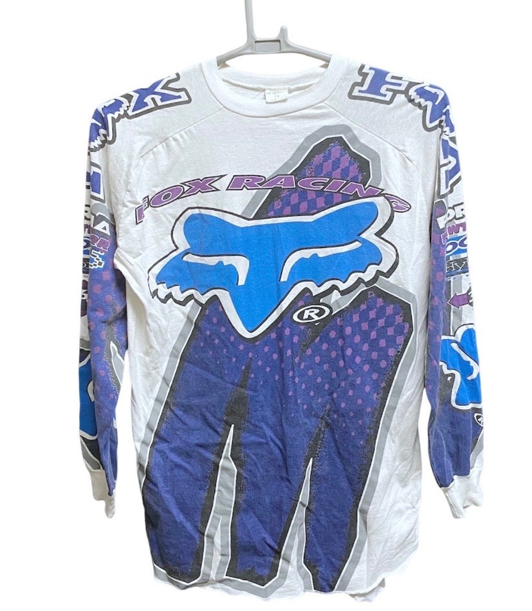 Vintage 80s Fox Racing Team Motocross Shirt Jersey Rick Johnson Moto-x ...