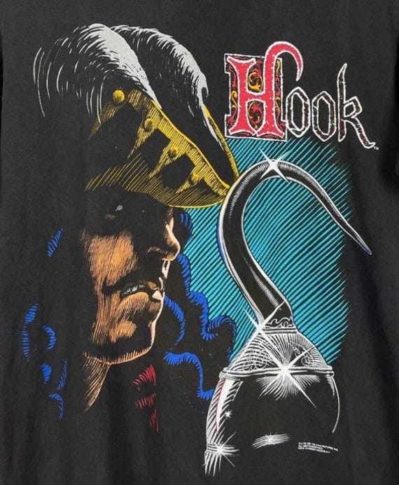 Vintage Captain Hook 1991 Peter Pan Movies Shirt. Robin