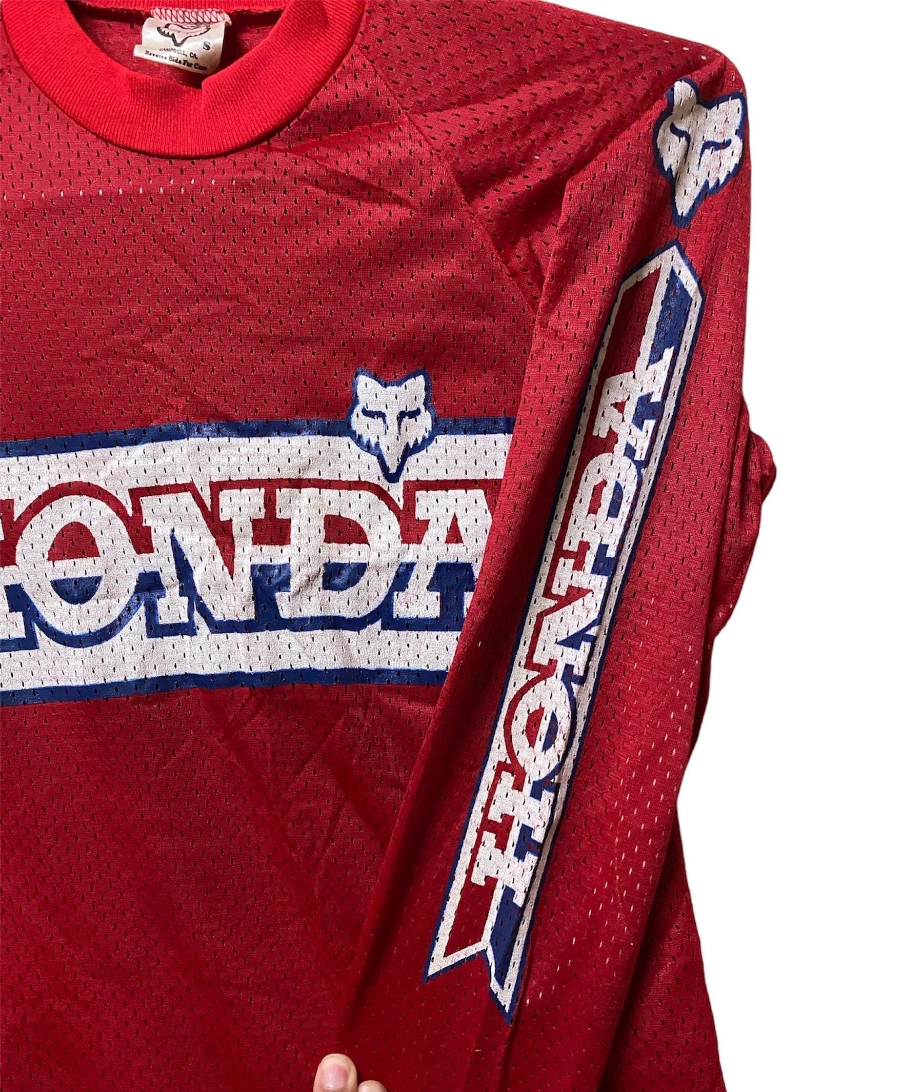 Vintage 70s HONDA FOX Moto-x Racing Team Shirt Motocross Vintage 70s HONDA FOX Moto-x Racing Team Shirt Motocross