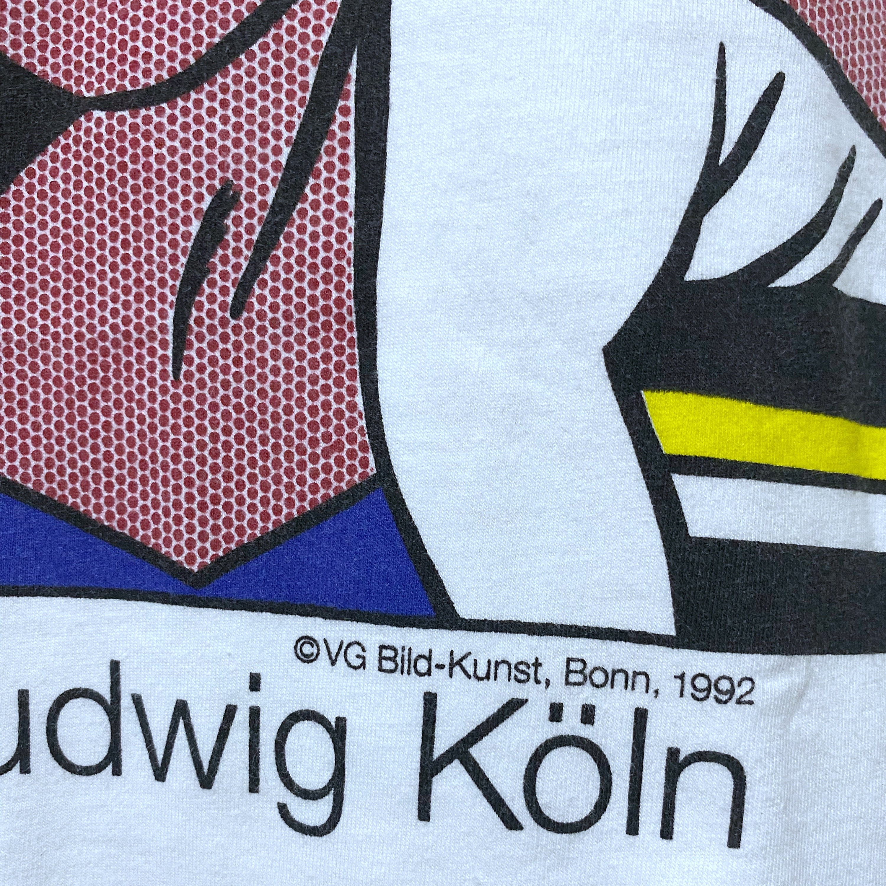 Vintage 1992 Roy Lichtenstein Museum Ludwig Koln Pop Art Punk T