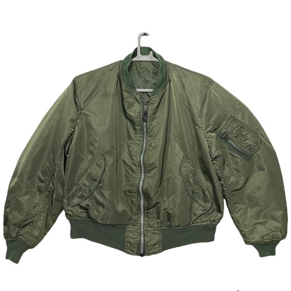Vintage Flight Bomber Field Utility Military Jacket Ideal Vintage Flight Bomber Field Utility Military Jacket Ideal